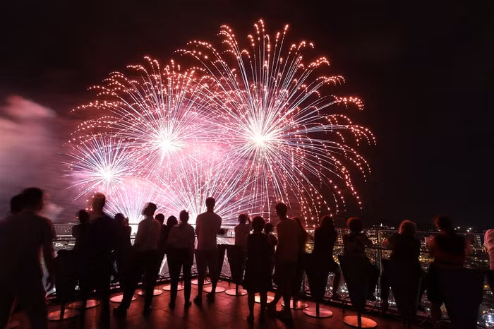 Màn trình diễn pháo hoa tại Lễ hội Pháo hoa quốc tế Đà Nẵng (DIFF).