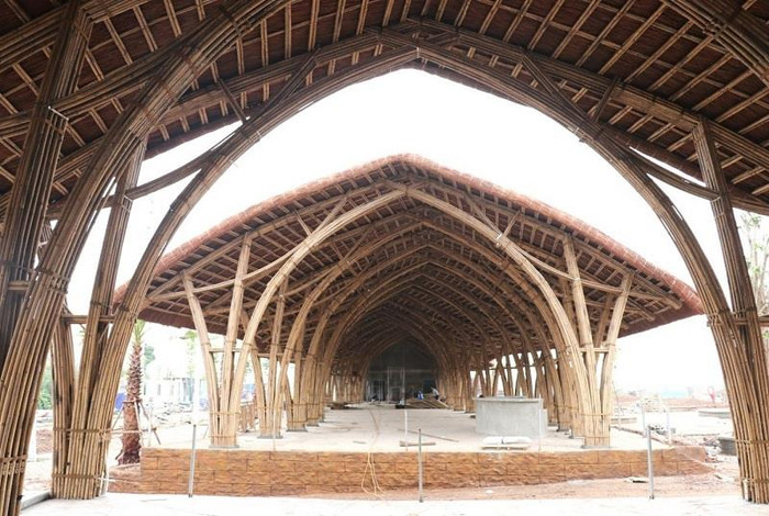 Khu vực quầy bar giải trí trong công viên nước.