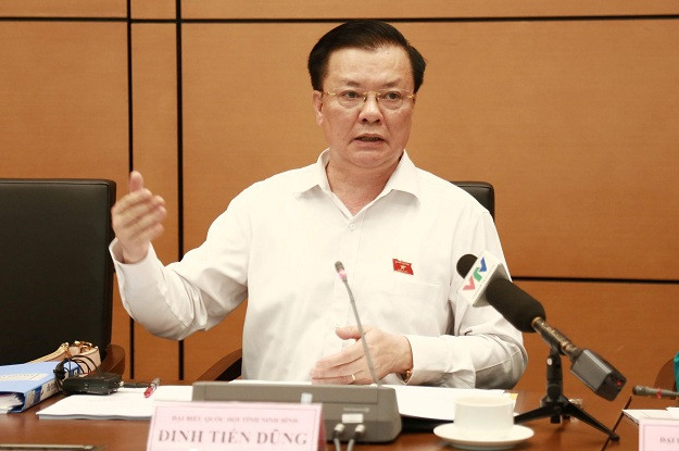 Bộ trưởng Đinh Tiến Dũng phát biểu tại phiên họp. Ảnh VGP/Nhật Bắc Bộ trưởng Đinh Tiến Dũng phát biểu tại phiên họp. Ảnh VGP/Nhật Bắc