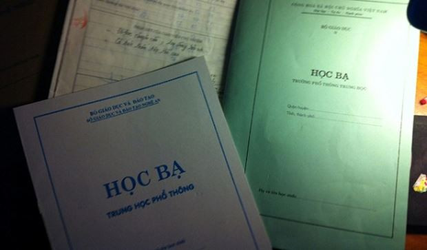 Học bạ của học sinh (Ảnh minh họa: trungcaptruongson.edu.vn). Học bạ của học sinh (Ảnh minh họa: trungcaptruongson.edu.vn).