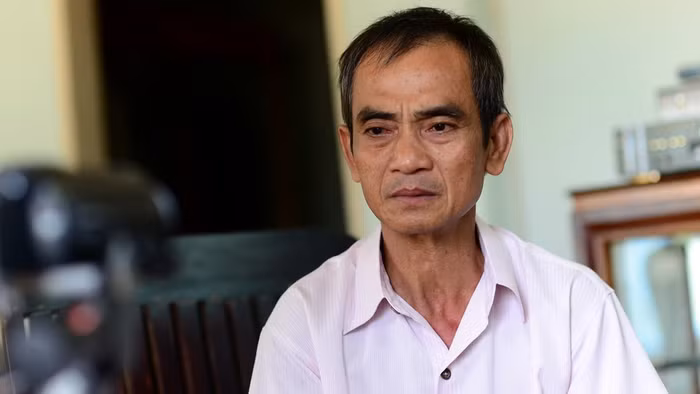 Ông Huỳnh Văn Nén bị ngồi tù oan hơn 17 năm. ảnh: Quang Định/Tuổi trẻ.