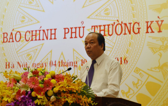 Bộ trưởng Mai Tiến Dũng cho biết, nếu Sabeco và Habeco không thực hiện niêm yết trong năm 2016, Bộ Công Thương chịu trách nhiệm trước Thủ tướng Chính phủ. ảnh: Ngọc Quang. Bộ trưởng Mai Tiến Dũng cho biết, nếu Sabeco và Habeco không thực hiện niêm yết trong năm 2016, Bộ Công Thương chịu trách nhiệm trước Thủ tướng Chính phủ. ảnh: Ngọc Quang.