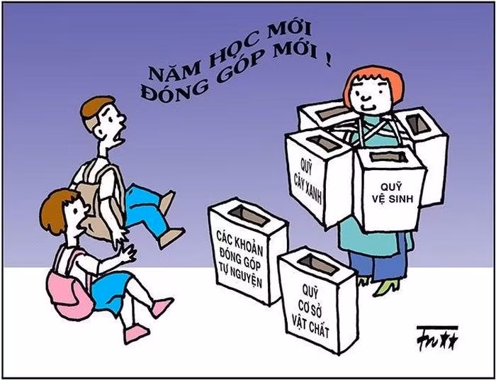 Một số trường học đang để xảy ra tình trạng lạm thu (Ảnh minh họa: Báo Quảng Ninh)