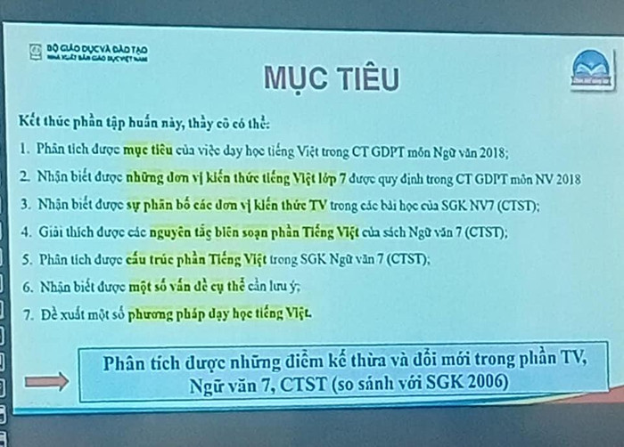Những giáo viên ngồi phía sau rất khó quan sát được màn hình. (Ảnh: Hương Mai) Những giáo viên ngồi phía sau rất khó quan sát được màn hình. (Ảnh: Hương Mai)
