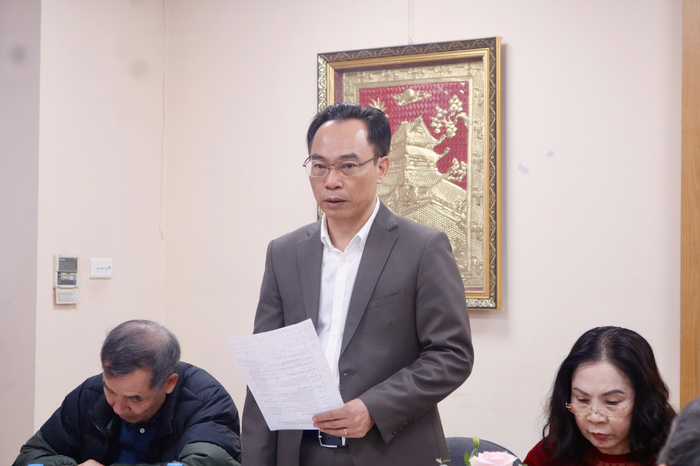 Phó Giáo sư, Tiến sĩ Hoàng Minh Sơn phát biểu tại hội nghị. (Ảnh: Doãn Nhàn)