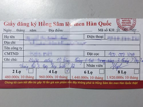 Mặt trước là &quot;giấy đăng ký&quot; tin to, rõ ràng (ảnh: ANTĐ).