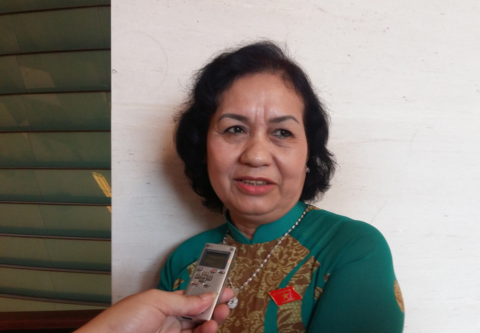 Đại biểu Quốc hội Nguyễn Thị Khá cho biết sẽ tiếp tục chất vấn Bộ trưởng Bộ Công thương. ảnh: Ngọc Quang.