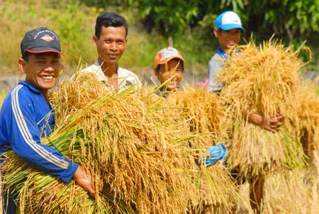 Bộ trưởng Cao Đức Phát cho rằng, nông dân khó giàu nhưng sống được và có nền tảng. ảnh: Dân việt. Bộ trưởng Cao Đức Phát cho rằng, nông dân khó giàu nhưng sống được và có nền tảng. ảnh: Dân việt.