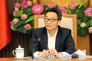 Phó Thủ tướng Vũ Đức Đam chủ trì cuộc họp. Ảnh: VGP.