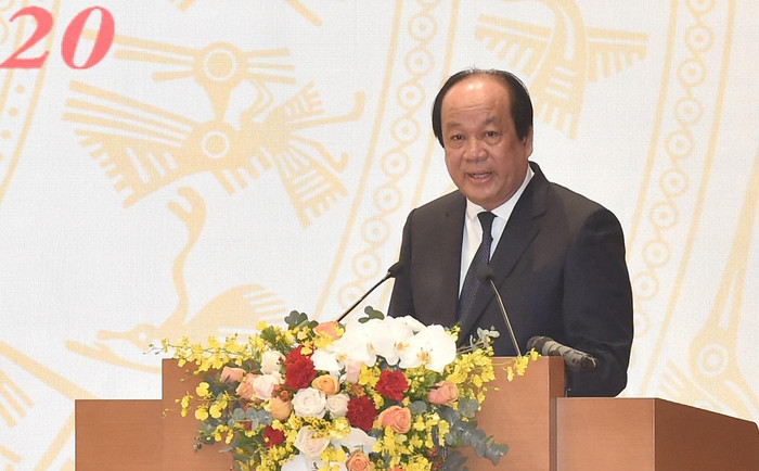 Ông Mai Tiến Dũng - Bộ trưởng, Chủ nhiệm Văn phòng Chính phủ phát biểu tại hội nghị. ảnh: VGP.