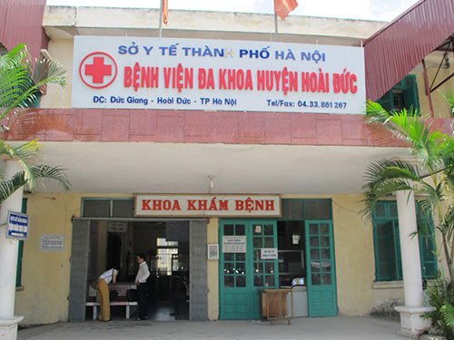Bệnh viện Đa khoa huyện Hoài Đức nơi xảy ra vụ việc Bệnh viện Đa khoa huyện Hoài Đức nơi xảy ra vụ việc