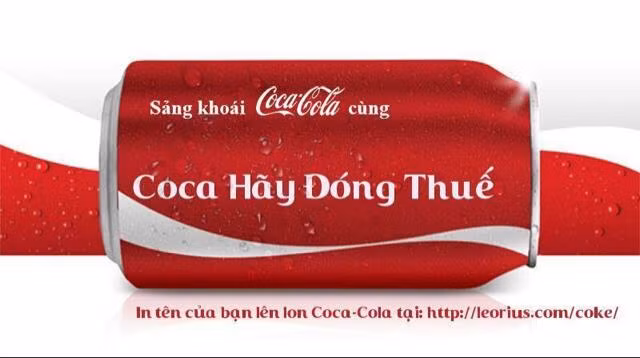 Ảnh chế của cộng đồng mạng kêu gọi Coca Cola đóng thuế sau nghi vấn chuyển giá, né thuế trong gần 20 năm.