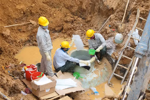 Vinaconex chưa tìm ra giải pháp nào giải quyết được vấn nạn vỡ ống dẫn nước.