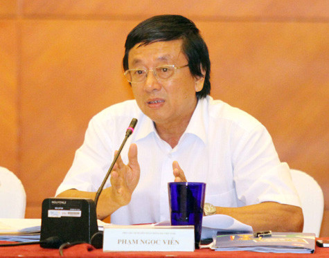 Ông Phạm Ngọc Viễn tiếng là PCT VFF nhưng vai trò rất ít. Ảnh: VSI Ông Phạm Ngọc Viễn tiếng là PCT VFF nhưng vai trò rất ít. Ảnh: VSI