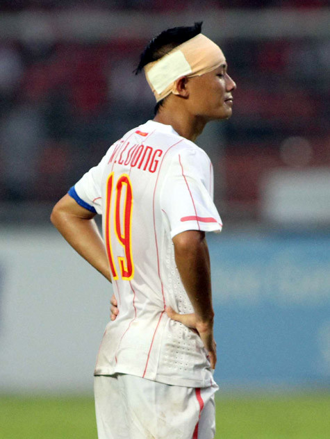 Thành Lương là điểm sáng hiếm hoi của U23 Việt Nam. Ảnh: VSI Thành Lương là điểm sáng hiếm hoi của U23 Việt Nam. Ảnh: VSI