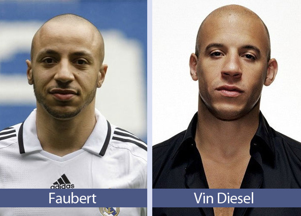 Tiền vệ Julien Faubert và diễn viên, đạo diễn Vin Diesel.