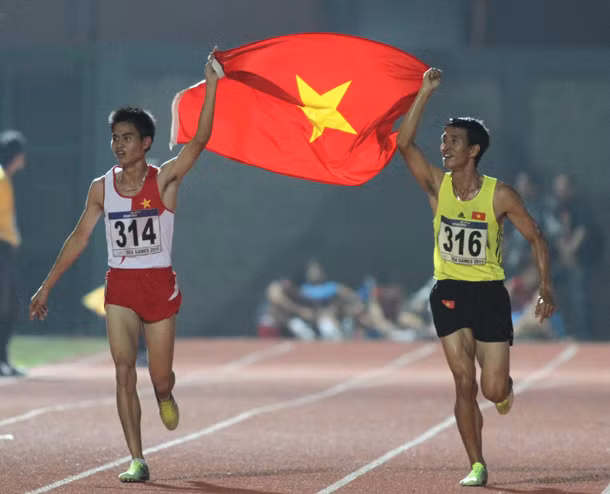 Đình Cương và Văn Thái đã phối hợp quá tốt để mang HCV về cho TTVN.