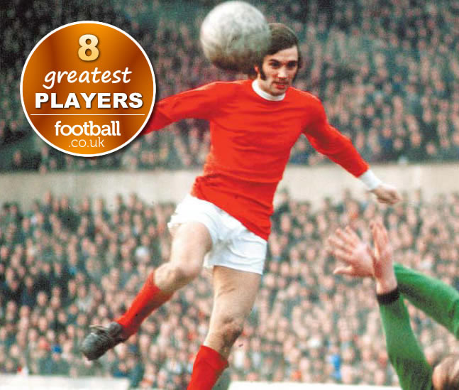 George Best, huyền thoại của Man United từng giành Quả bóng Vàng. (Ngả mũ trước kỹ thuật chơi bóng của George Best)