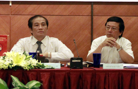 Ông Phạm Ngọc Viễn (phải) nhiều khả năng đứng đầu VPF.