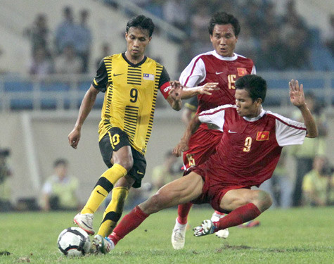 Lê Văn Thắng trong trận gặp U23 Malaysia. Ảnh: Quang Minh Lê Văn Thắng trong trận gặp U23 Malaysia. Ảnh: Quang Minh