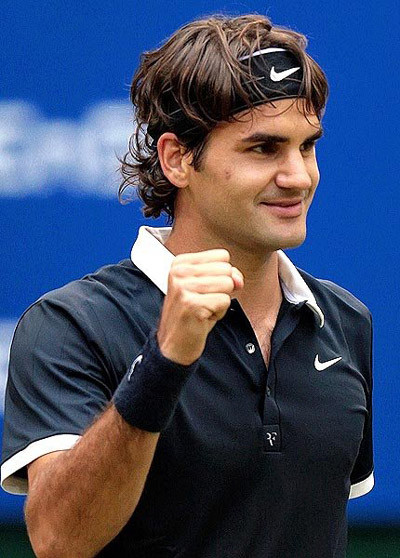 Chiến thắng vất vả của Roger Federer. Chiến thắng vất vả của Roger Federer.