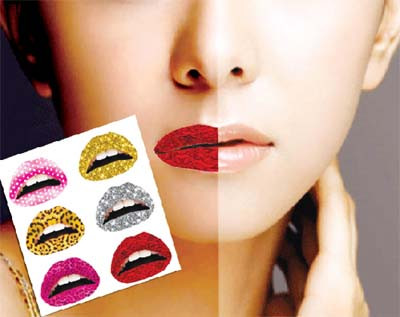 Những miếng dán xăm môi có thể gây dị ứng nặng do hóa chất.