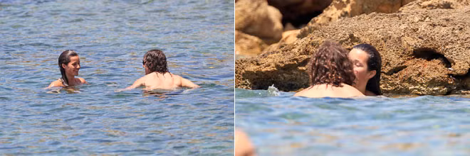 Kỳ nghỉ mát ở Ibiza, họ đã trao nhau những cái ôm, hôn thắm thiết.