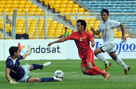 Văn Quyết bỏ lỡ cơ hội rất đáng tiếc. Ảnh: GA Văn Quyết bỏ lỡ cơ hội rất đáng tiếc. Ảnh: GA