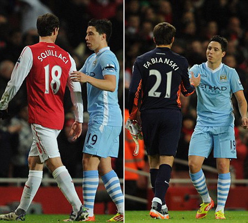 Sự tiếp đón không mấy mặn mà của các đồng đội cũ với Nasri.