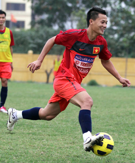 Thành Lương là viên ngọc quý của bóng đá Việt Nam. Ảnh: Quang Minh