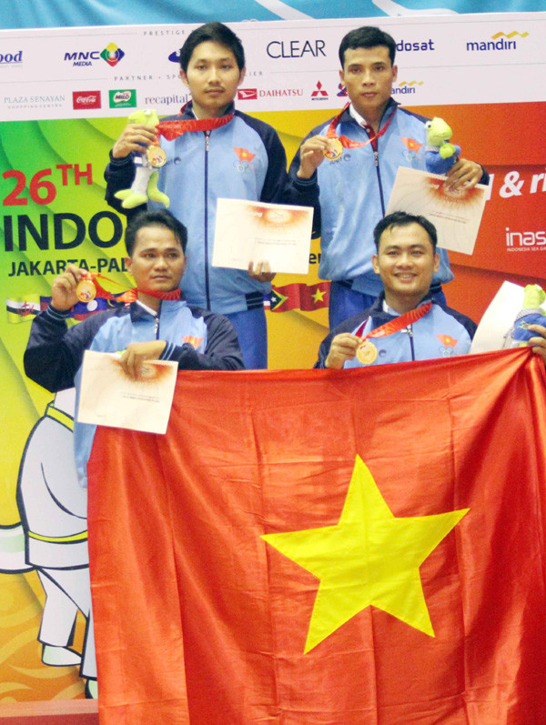 Đoàn Việt Nam dẫn đầu thành tích môn võ Vovinam. Đoàn Việt Nam dẫn đầu thành tích môn võ Vovinam.