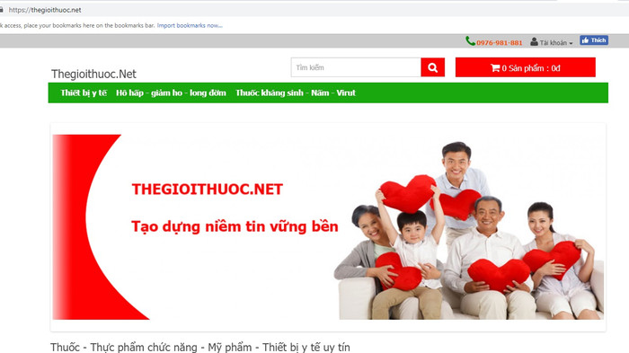 Một trong những website bán hàng mà Cục An toàn thực phẩm chỉ ra không phải địa chỉ chính thức bán Trà giảm cân Kingphar Slim. Một trong những website bán hàng mà Cục An toàn thực phẩm chỉ ra không phải địa chỉ chính thức bán Trà giảm cân Kingphar Slim.