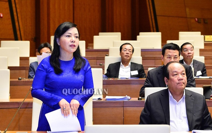 Bộ trưởng Y tế phát biểu tại Quốc hội sáng 27/11/2018. ảnh: quochoi.vn Bộ trưởng Y tế phát biểu tại Quốc hội sáng 27/11/2018. ảnh: quochoi.vn