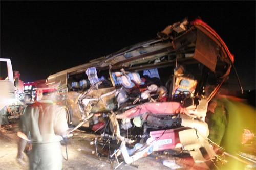 Hiện trường khủng khiếp của vụ tai nạn Hiện trường khủng khiếp của vụ tai nạn