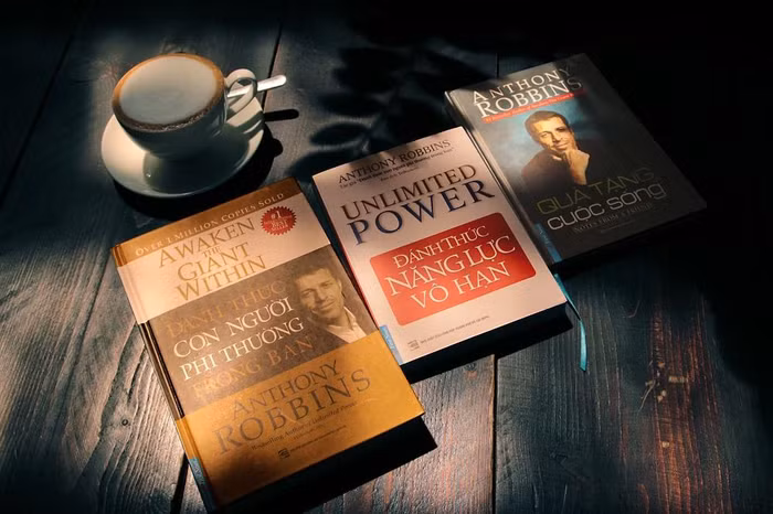 Bộ sách của Anthony Robbins.