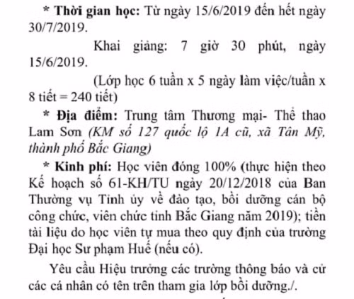 Kỳ lạ chuyện đào tạo thăng hạng giáo viên tiểu học ở Bắc Giang