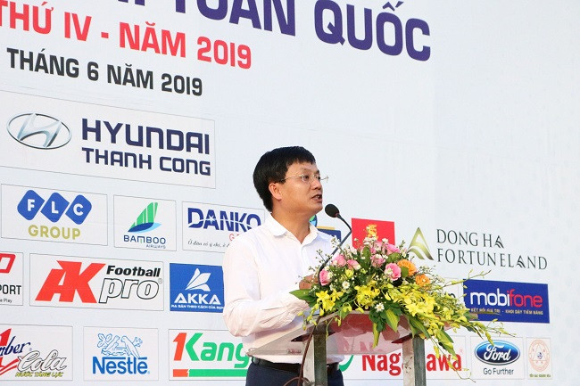 Nhà báo Hồ Minh Chiến, Tổng Biên tập Báo Gia đình Việt Nam, Trưởng Ban tổ chức Press Cup 2019 phát biểu tại Lễ bế mạc. Nhà báo Hồ Minh Chiến, Tổng Biên tập Báo Gia đình Việt Nam, Trưởng Ban tổ chức Press Cup 2019 phát biểu tại Lễ bế mạc.