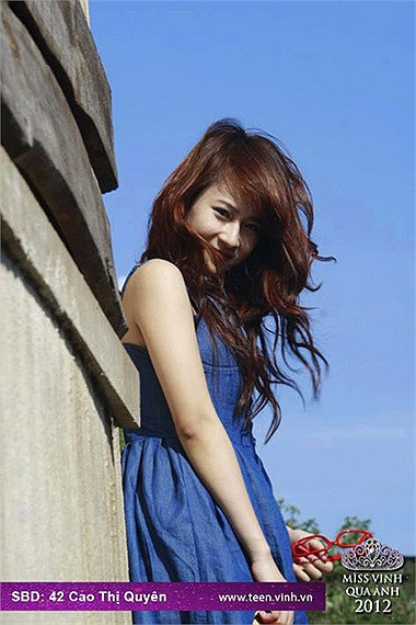 Cao Thị Quyên. >>Những nữ sinh đẹp nhất thành Vinh (P1) >>Hoa khôi các trường Đại học, Cao đẳng
