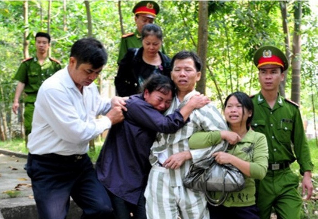 Ông Nguyễn Thanh Chấn trong ngày được ra khỏi trại giam.