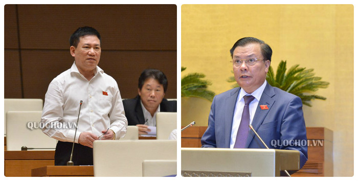 Tổng Kiểm toán Nhà nước - ông Hồ Đức Phớc (trái) và Bộ trưởng Tài chính - ông Đinh Tiến Dũng. Tổng Kiểm toán Nhà nước - ông Hồ Đức Phớc (trái) và Bộ trưởng Tài chính - ông Đinh Tiến Dũng.