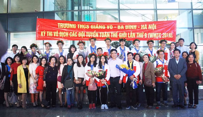 Học sinh của Trường Trung học cơ sở Giảng Võ liên tục để lại nhiều dấu ấn trong các kỳ thi quốc gia và quốc tế. ảnh: DL.