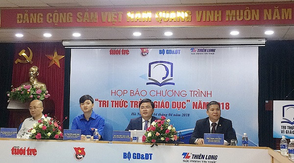 Họp báo chương trình “Tri thức trẻ vì giáo dục” năm 2018 (Ảnh: An Nhiên). Họp báo chương trình “Tri thức trẻ vì giáo dục” năm 2018 (Ảnh: An Nhiên).