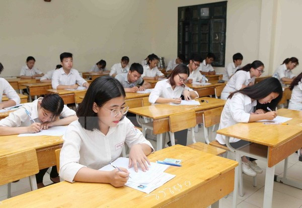 Kỳ thi trung học phổ thông quốc gia năm 2018 (Ảnh minh họa: TTXVN). Kỳ thi trung học phổ thông quốc gia năm 2018 (Ảnh minh họa: TTXVN).