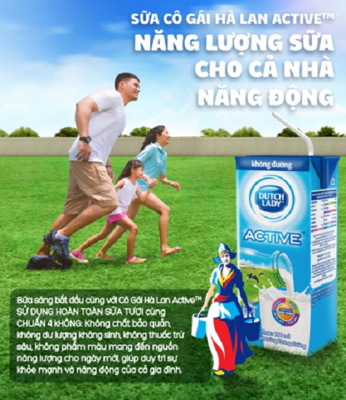 Sữa tươi Cô Gái Hà Lan Active. Sữa tươi Cô Gái Hà Lan Active.
