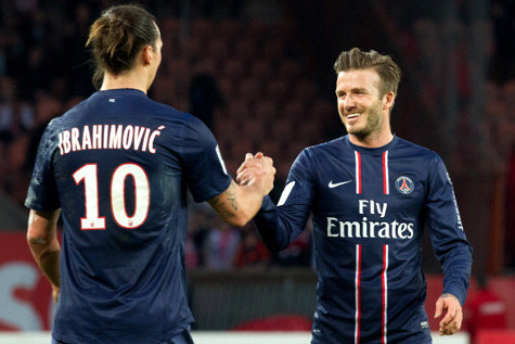 Beckham và Ibrahimovic. Beckham và Ibrahimovic.