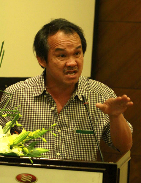 Bầu Đức chỉ ra những yếu kém của bóng đá Việt Nam. Ảnh: Hoàng Lâm