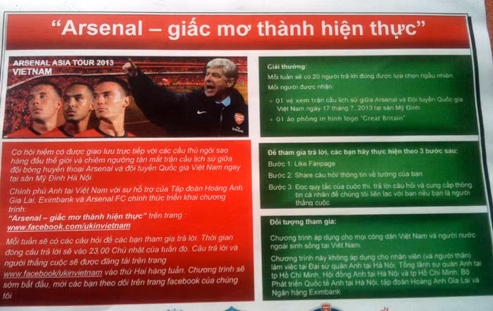 Chương trình Arsenal - giấc mơ thành hiện thực (click để xem ảnh khổ lớn) Chương trình Arsenal - giấc mơ thành hiện thực (click để xem ảnh khổ lớn)