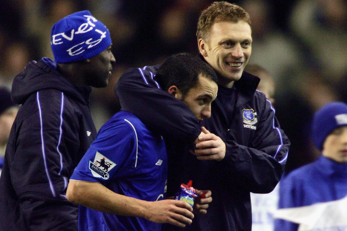 David Moyes và học trò Leon Osman trong trận gặp Portsmouth ở Goodison Park (2005) David Moyes và học trò Leon Osman trong trận gặp Portsmouth ở Goodison Park (2005)