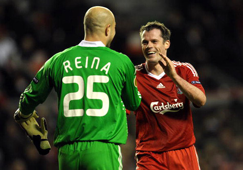 Carragher và Reina tái xuất vào cuối tuần này.