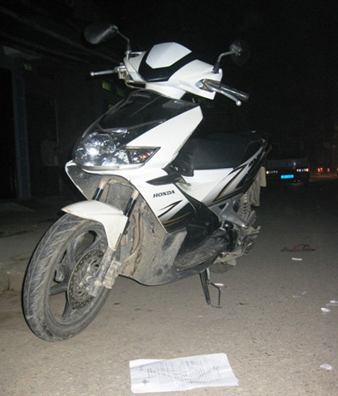 Chiếc xe gây tai nạn cho ông Nguyễn Hữu Giảng